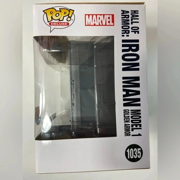 Marvel - Iron Man Hall of Armor Model 1 Golden Armor -  Large Bobble Head Funko - Picture 7 of 13